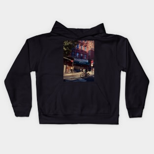 Lower East Side Biker Manhattan Street NYC Kids Hoodie